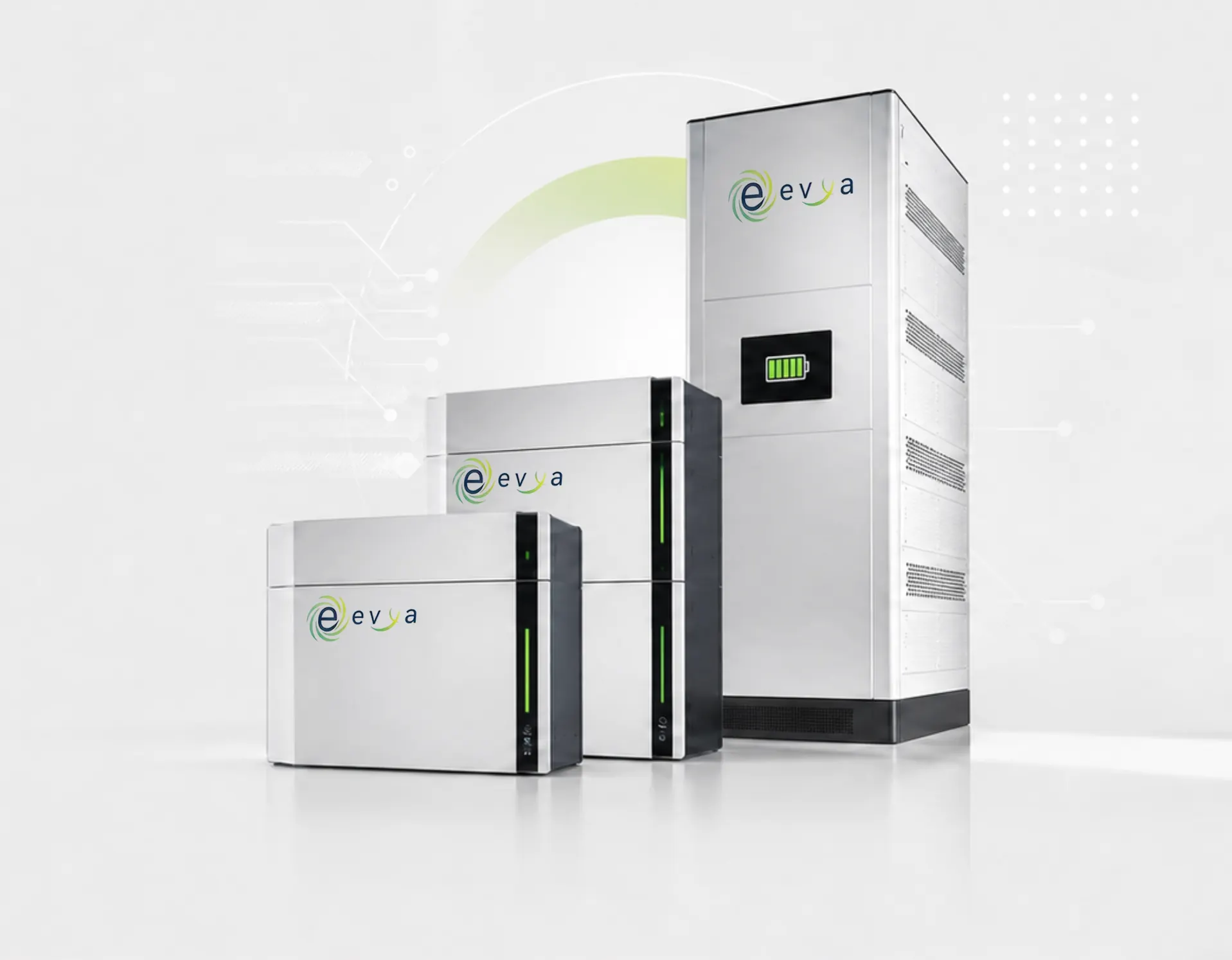 Sistemi di accumulo EVYA con batterie al litio per residenziale e industriale